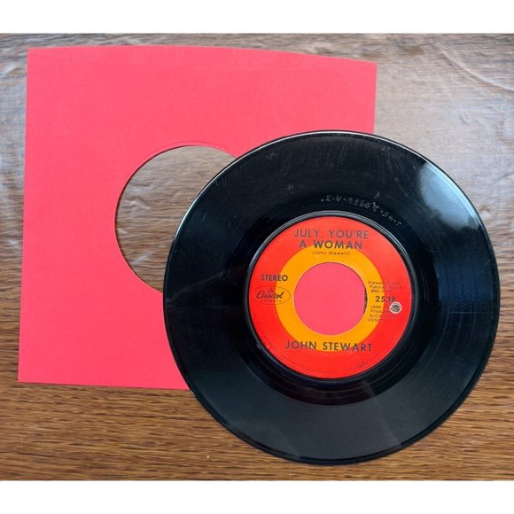 John Stewart She Believes in Me / July You're a Woman 45 Country Capitol 2538 - Picture 4 of 4